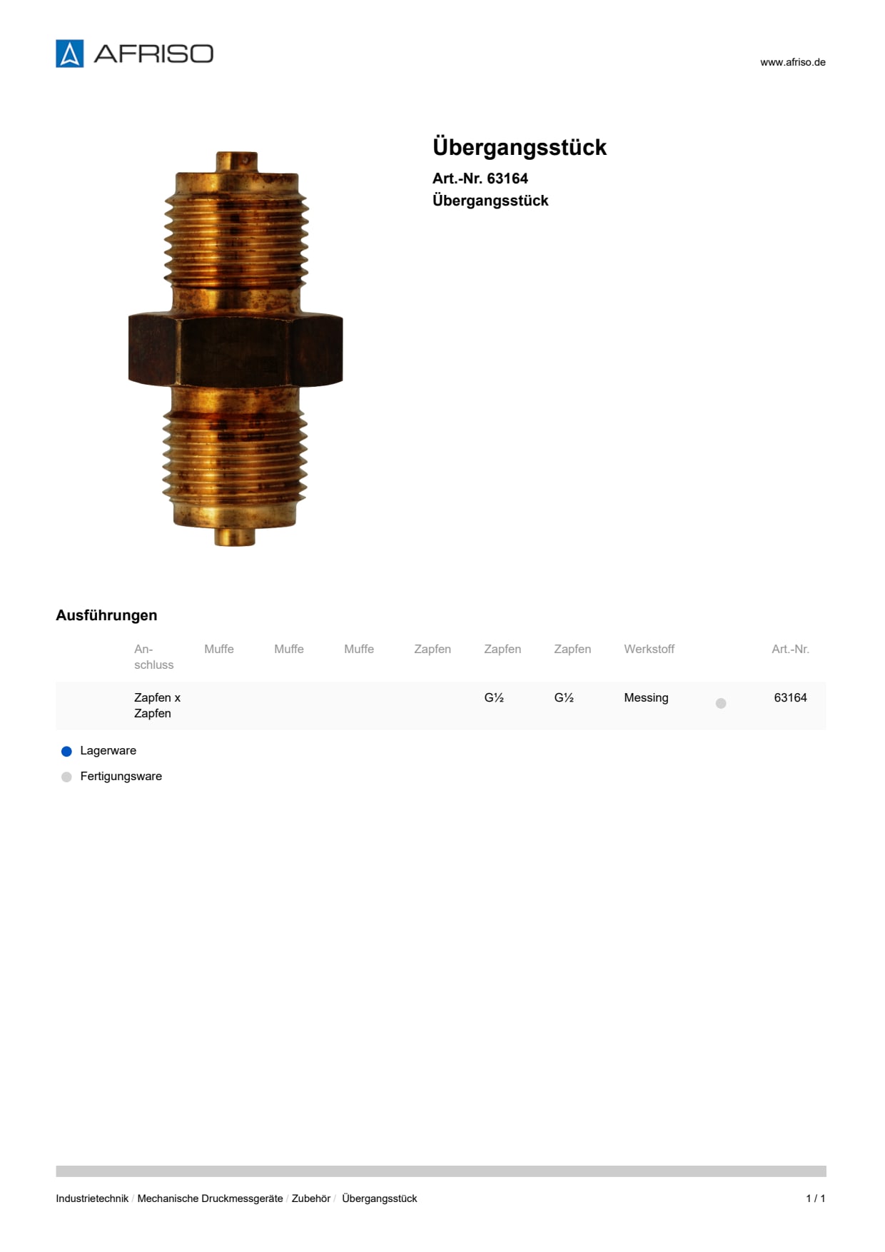 AFRISO_UEBERGANGSSTUECK-UEBERGANGSSTUECK_63164_DEU_CHE.PDF