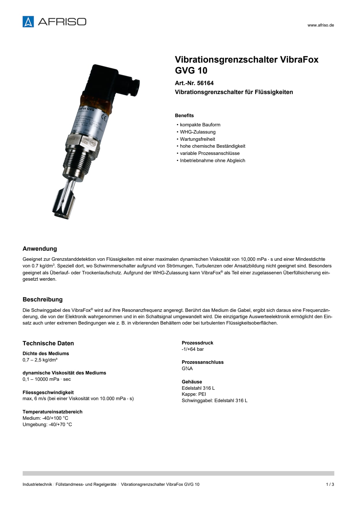 AFRISO_VIBRATIONSGRENZSCHALTER-VIBRAFOX-GVG-10-VIBRATIONSGRENZSCHALTER-FUER-FLUESSIGKEI_56164_DEU_CHE.PDF
