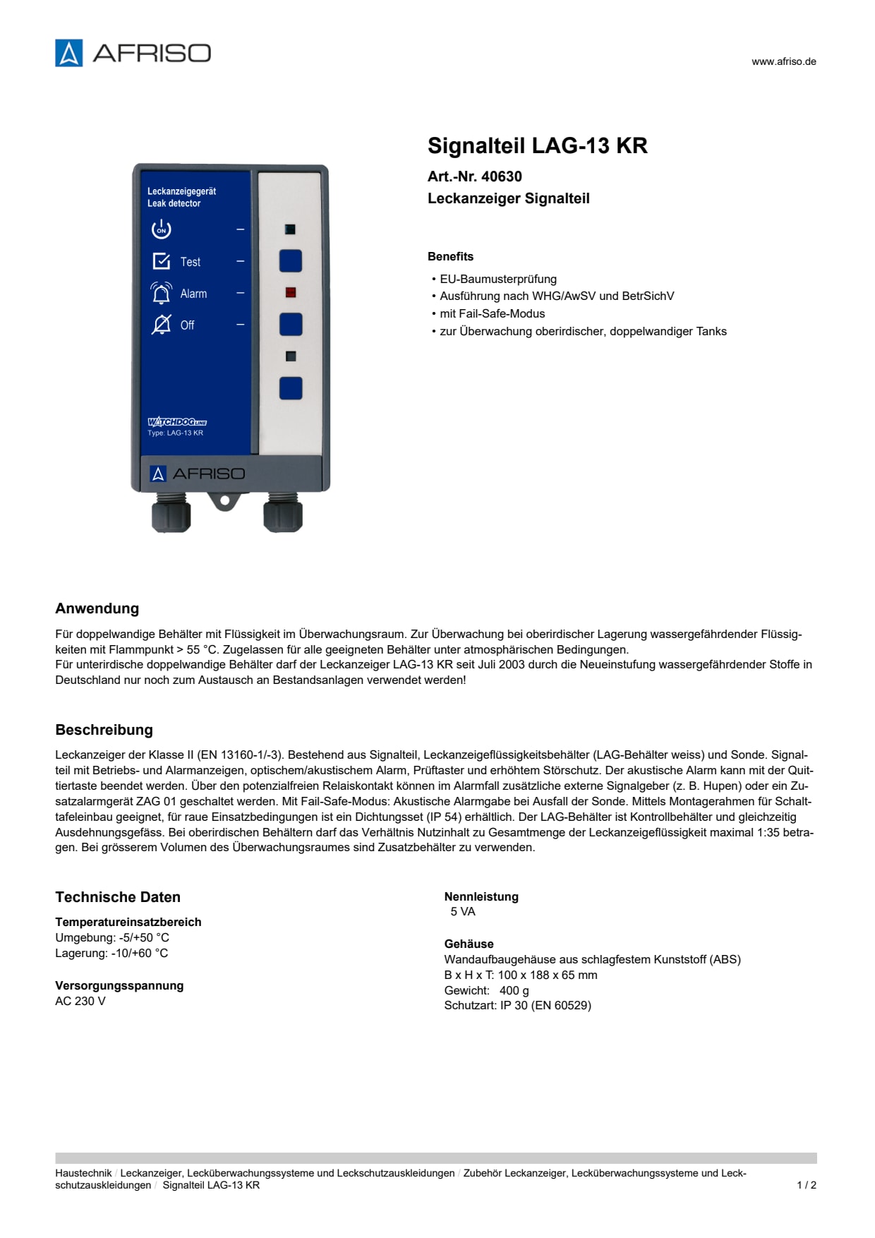 AFRISO_SIGNALTEIL-LAG-13-KR-LECKANZEIGER-SIGNALTEIL_40630_DEU_CHE.PDF
