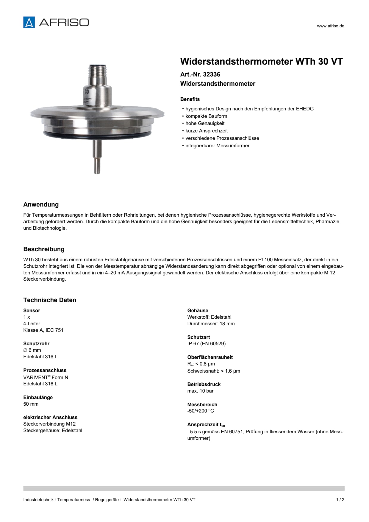 AFRISO_WIDERSTANDSTHERMOMETER-WTH-30-VT-WIDERSTANDSTHERMOMETER_32336_DEU_CHE.PDF
