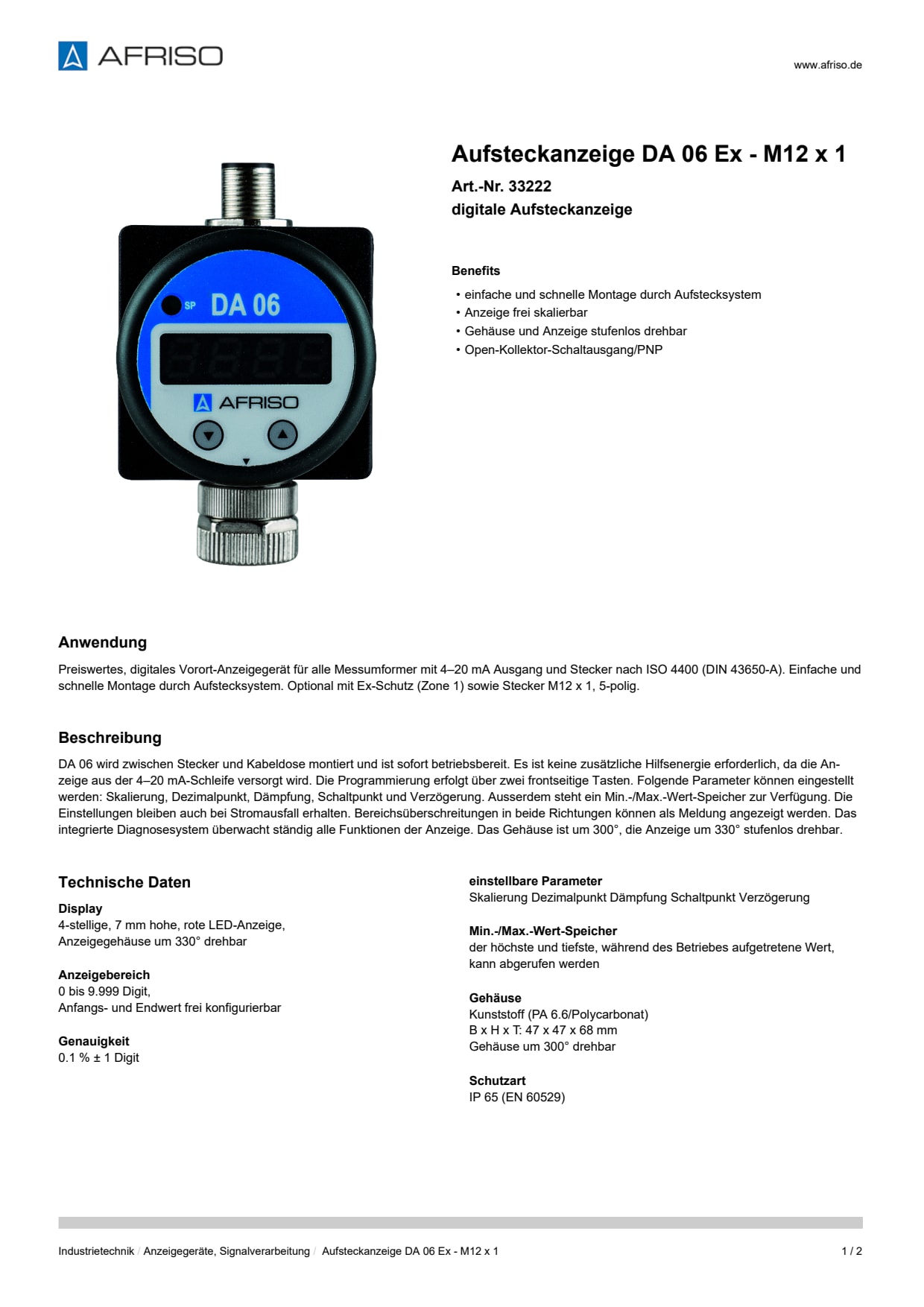 AFRISO_AUFSTECKANZEIGE-DA-06-EX---M12-X-1-DIGITALE-AUFSTECKANZEIGE_33222_DEU_CHE.PDF