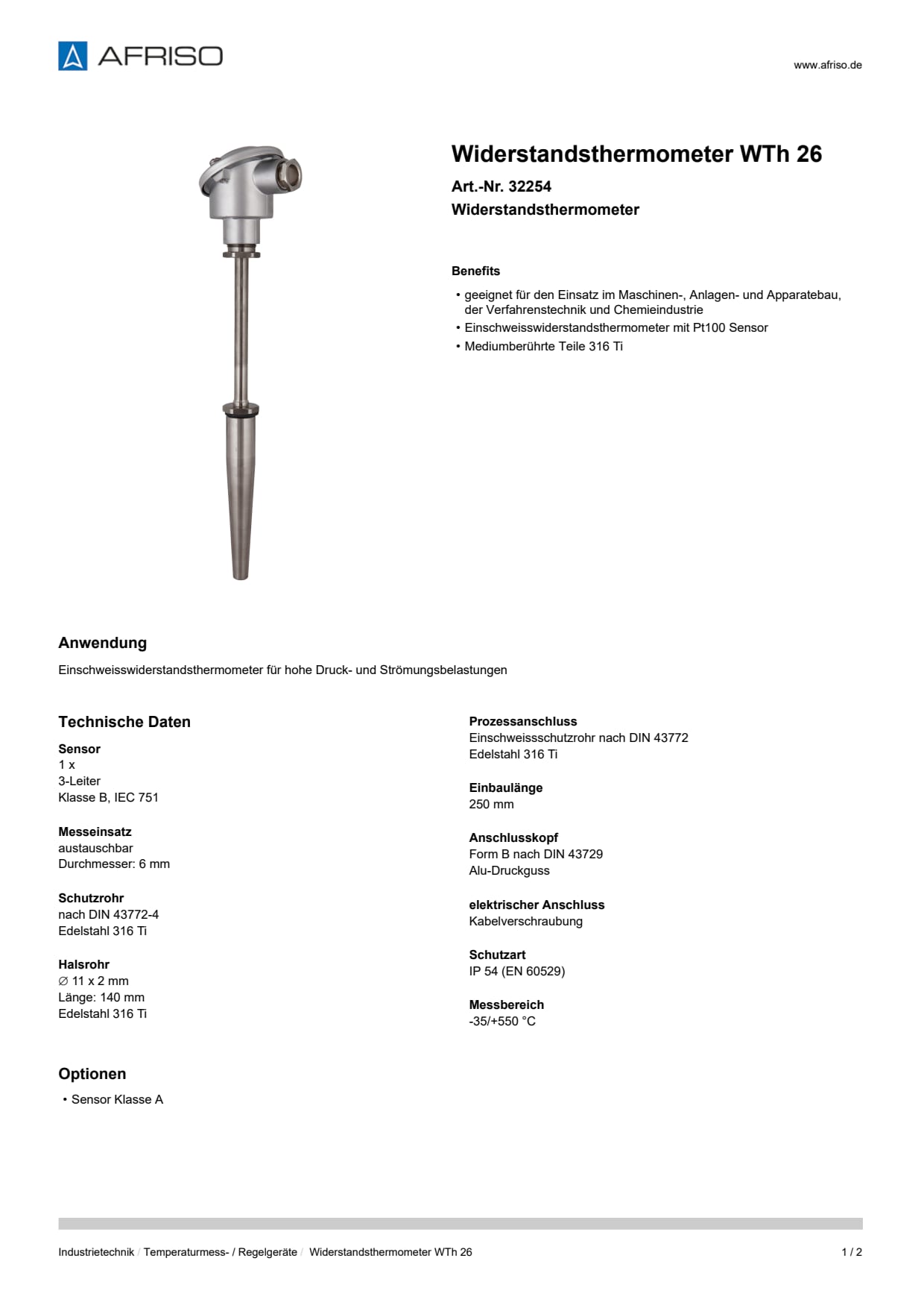 AFRISO_WIDERSTANDSTHERMOMETER-WTH-26-WIDERSTANDSTHERMOMETER_32254_DEU_CHE.PDF