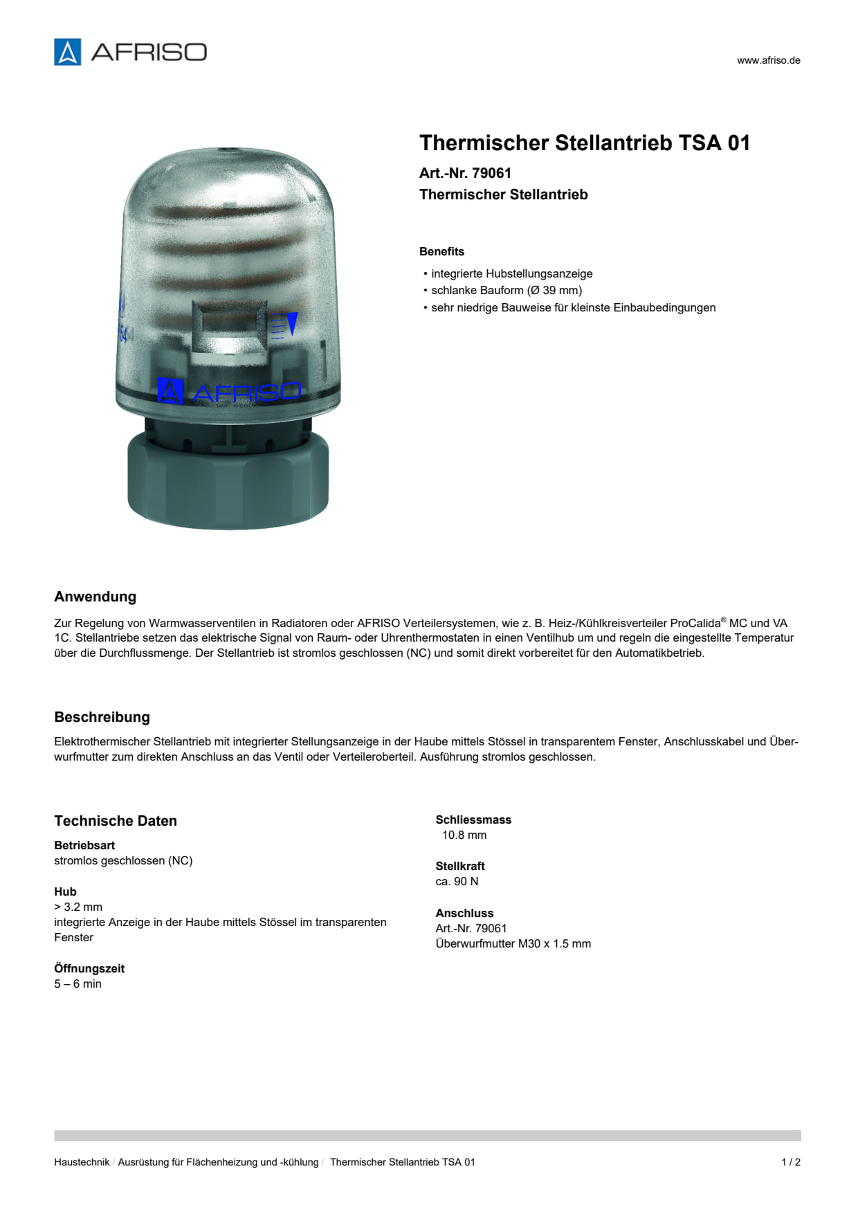 AFRISO_THERMISCHER-STELLANTRIEB-TSA-01-THERMISCHER-STELLANTRIEB_79061_DEU_CHE.PDF
