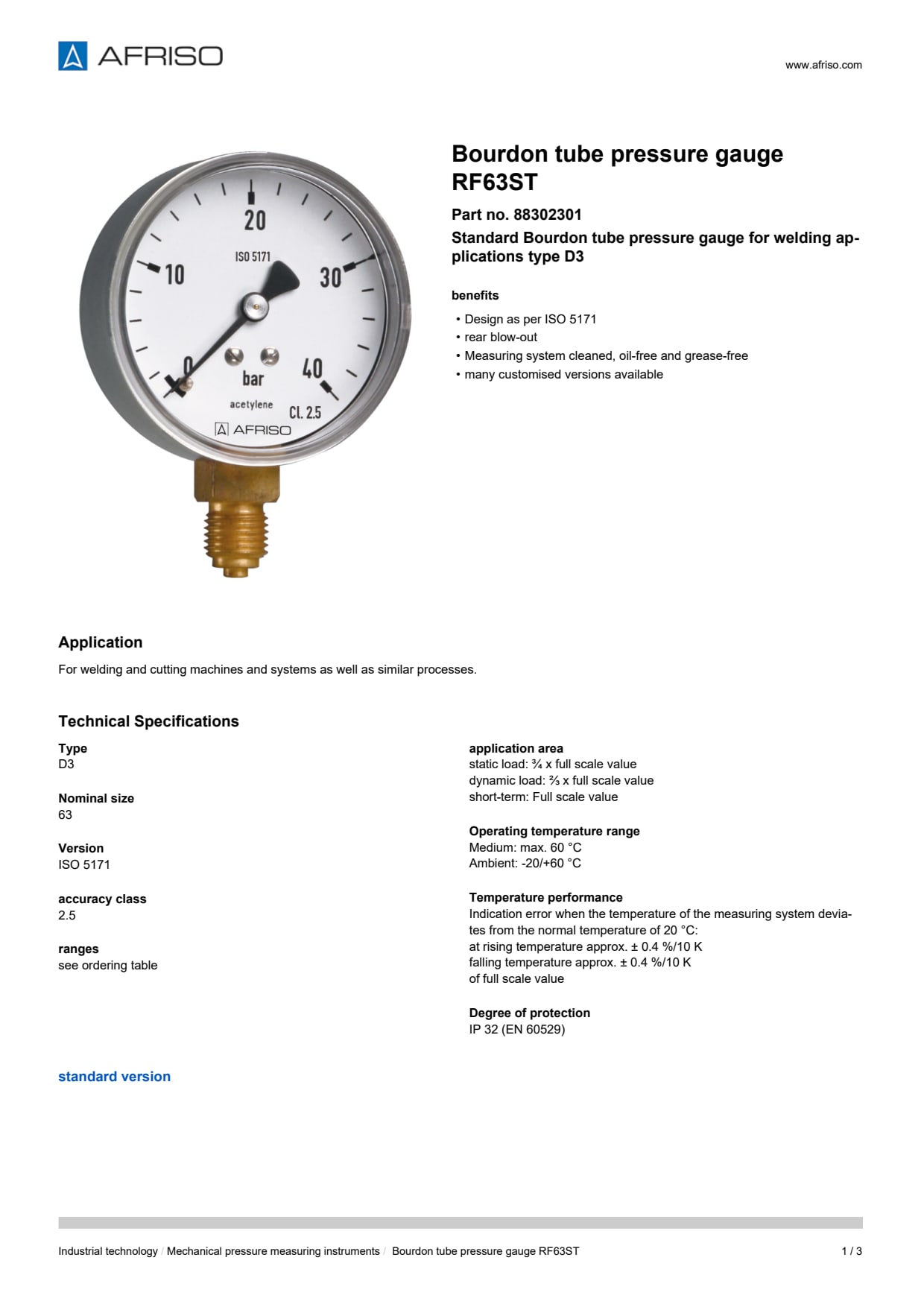AFRISO_DATA-SHEET_BOURDON-TUBE-PRESSURE-GAUGE_RF63ST_88302301_ENG_GBR.PDF