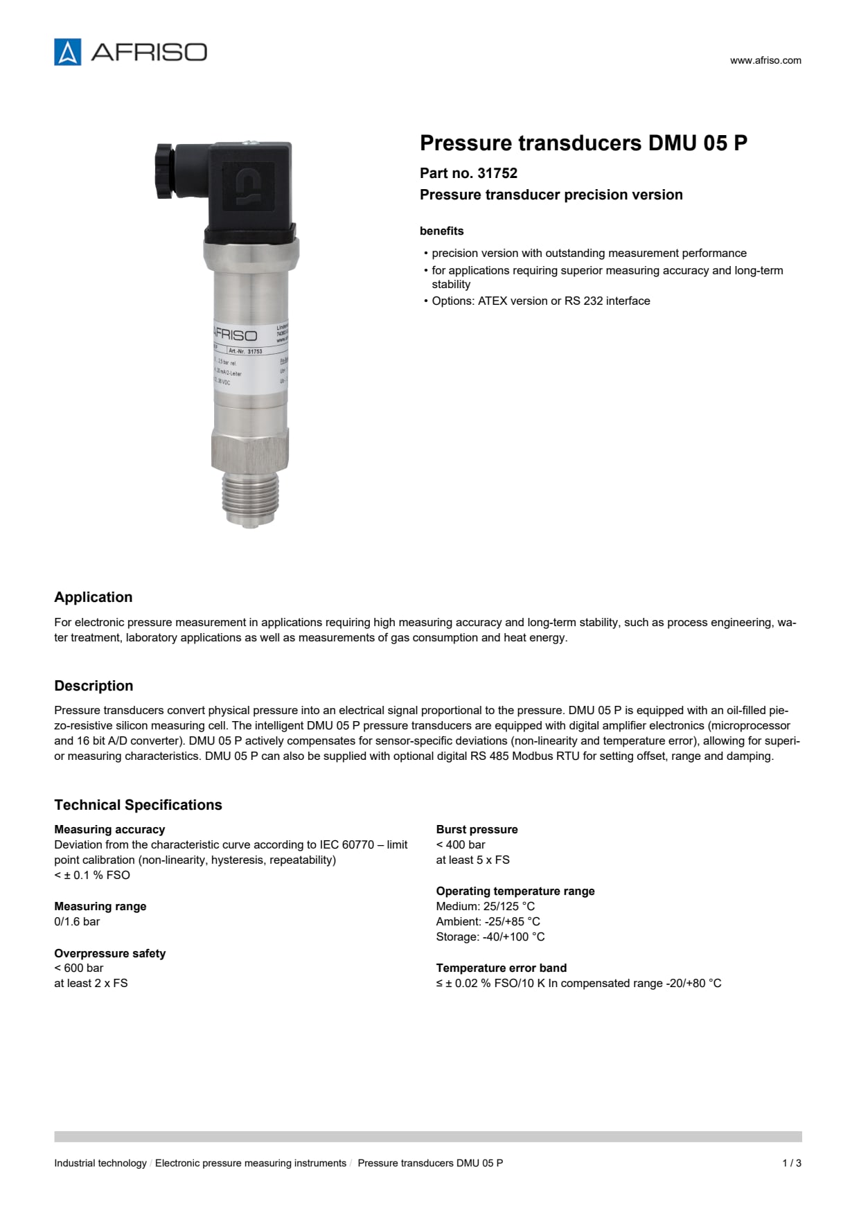 AFRISO_DATA-SHEET_PRESSURE-TRANSDUCERS_DMU-05-P_31752_ENG_GBR.PDF