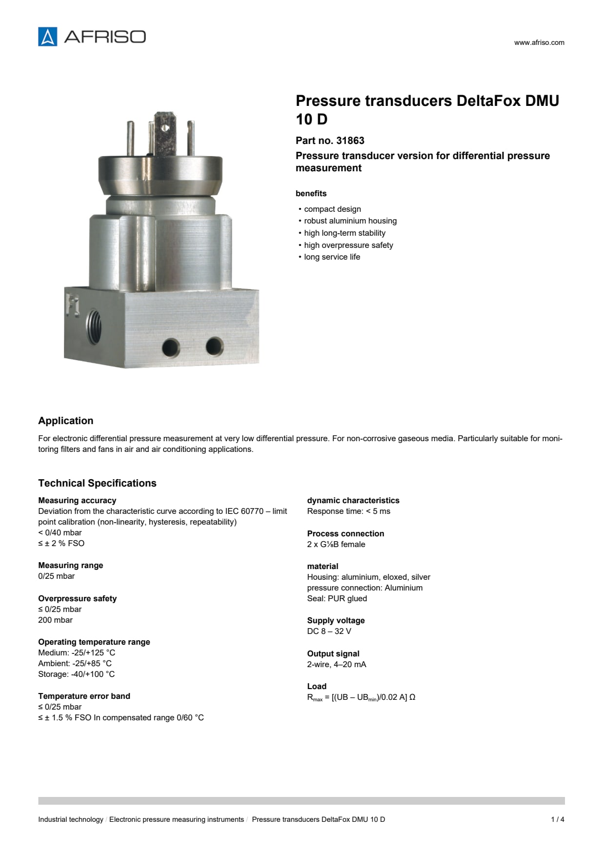 AFRISO_DATA-SHEET_PRESSURE-TRANSDUCERS_DELTAFOX-DMU-10-D_31863_ENG_GBR.PDF