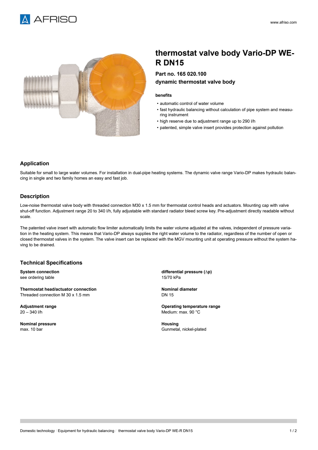 AFRISO_DATA-SHEET_THERMOSTAT-VALVE-BODY_VARIO-DP_WE-R-DN15_165-020-100_ENG_GBR.PDF