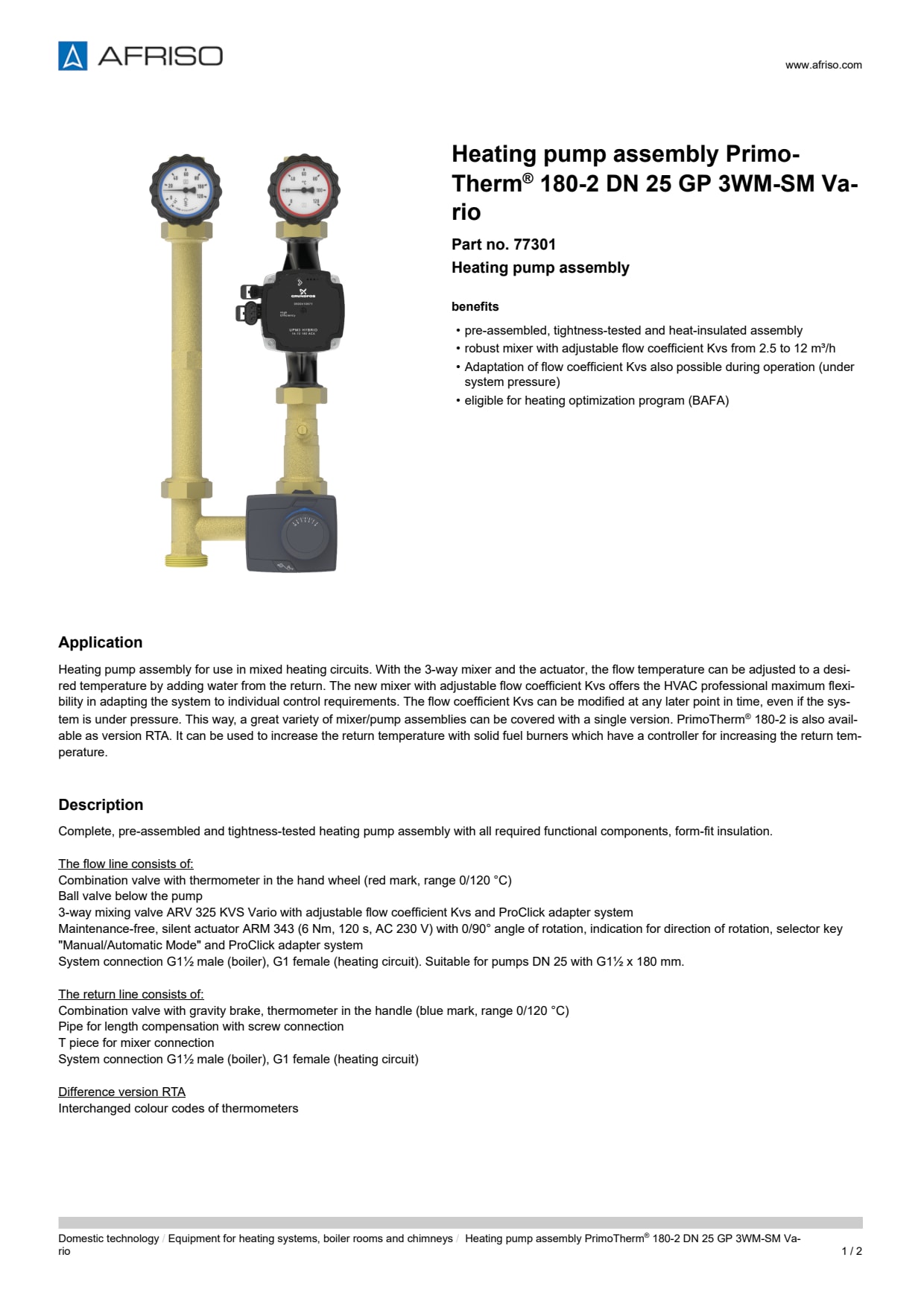 AFRISO_DATA-SHEET_HEATING-PUMP-ASSEMBLY_PRIMOTHERM-180-2-DN-25--GP-3WM-SM-VARIO_77301_ENG_GBR.PDF