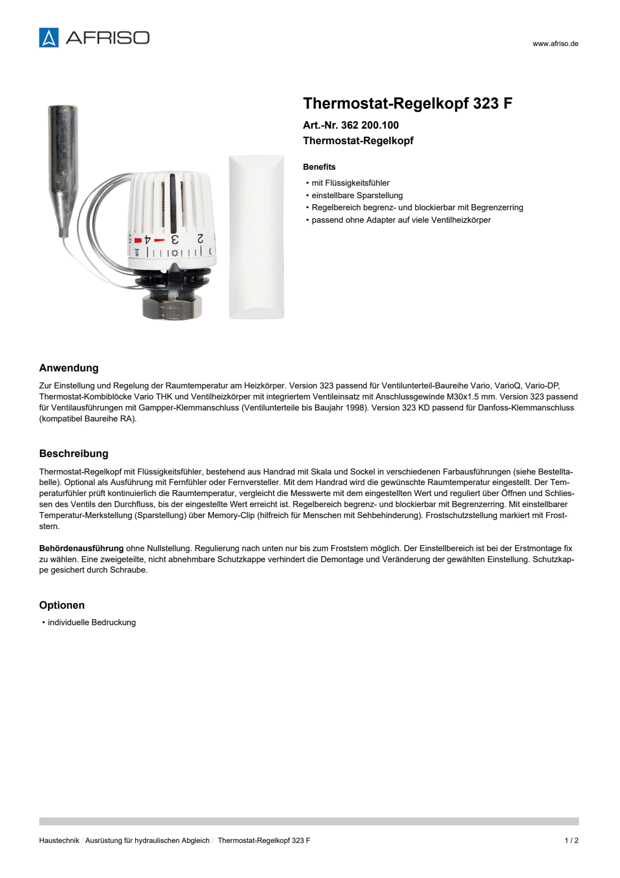AFRISO_DATENBLATT_THERMOSTAT-REGELKOPF_323-F_362-200-100_DEU_CHE.PDF