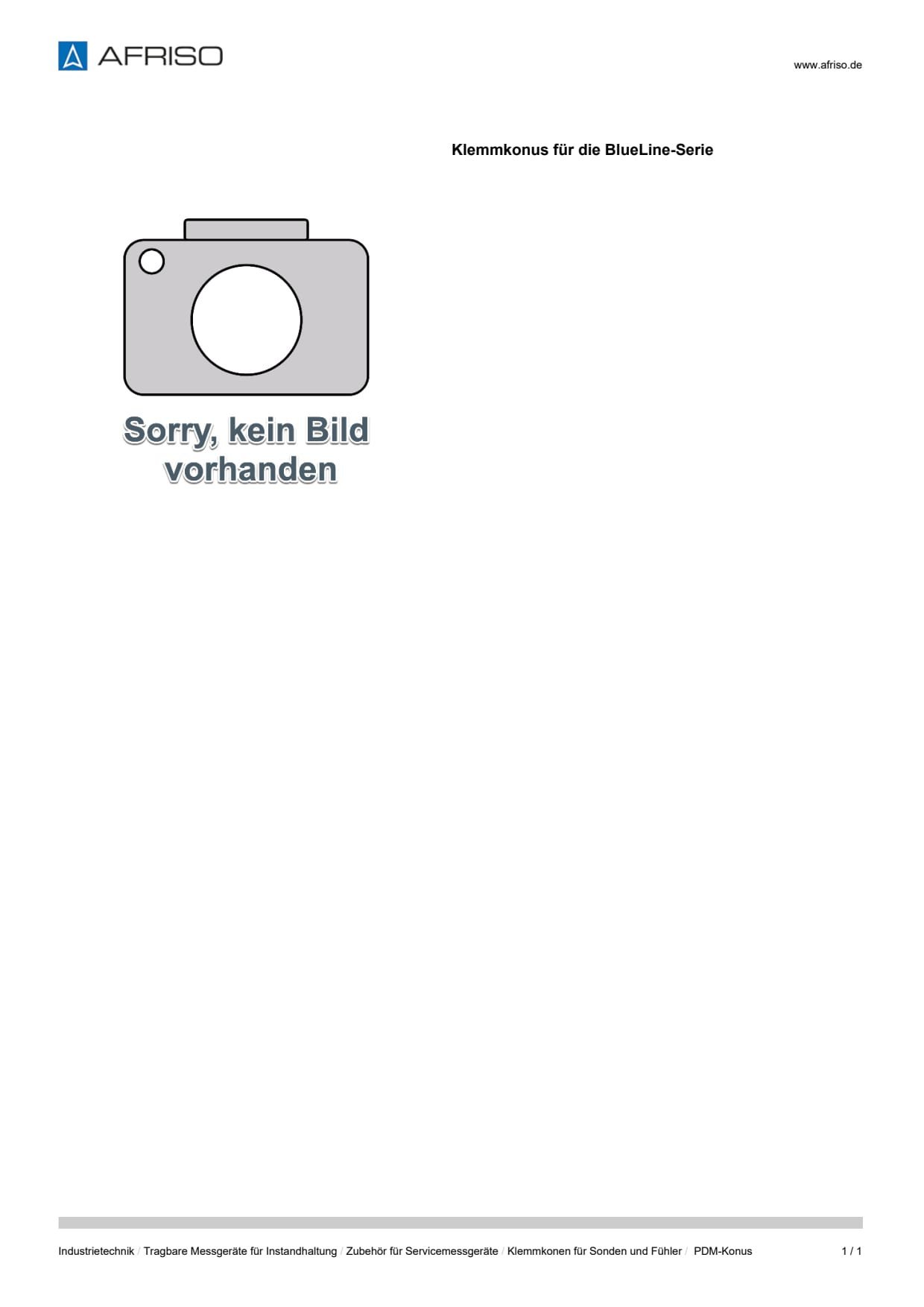 AFRISO_DATENBLATT_KLEMMKONUS-FUER-DIE-BLUELINE-SERIE_PDM-KONUS_P1273_DEU_CHE.PDF