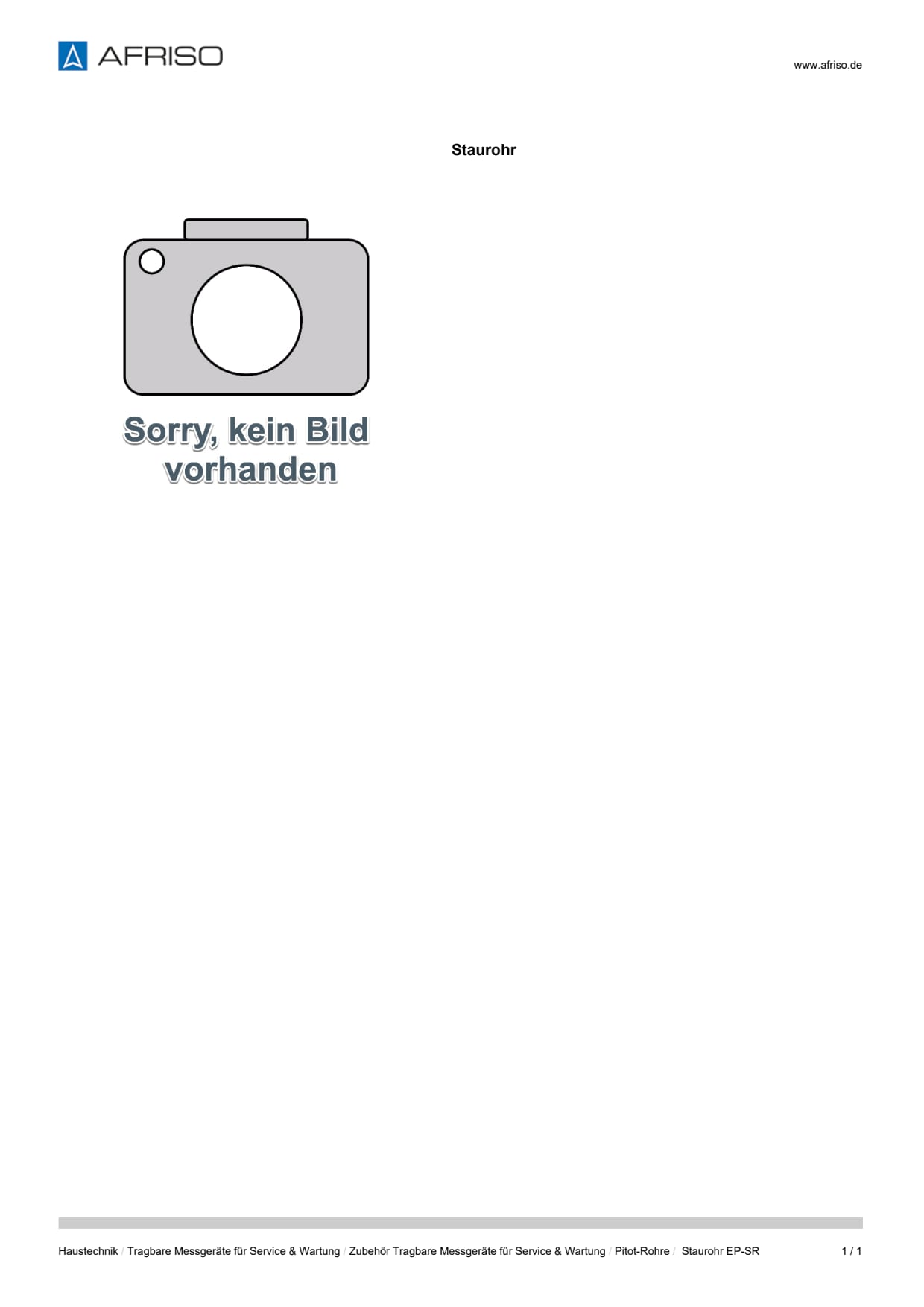 AFRISO_DATENBLATT_STAUROHR-EP-SR_P10025_DEU_CHE.PDF