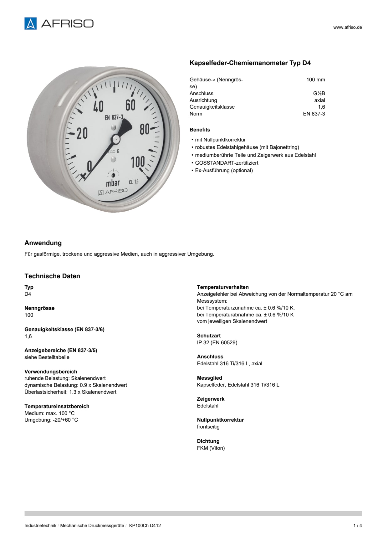 AFRISO_DATENBLATT_KAPSELFEDER-CHEMIEMANOMETER-TYP-D4_KP100CH-D412_P15716_DEU_CHE.PDF