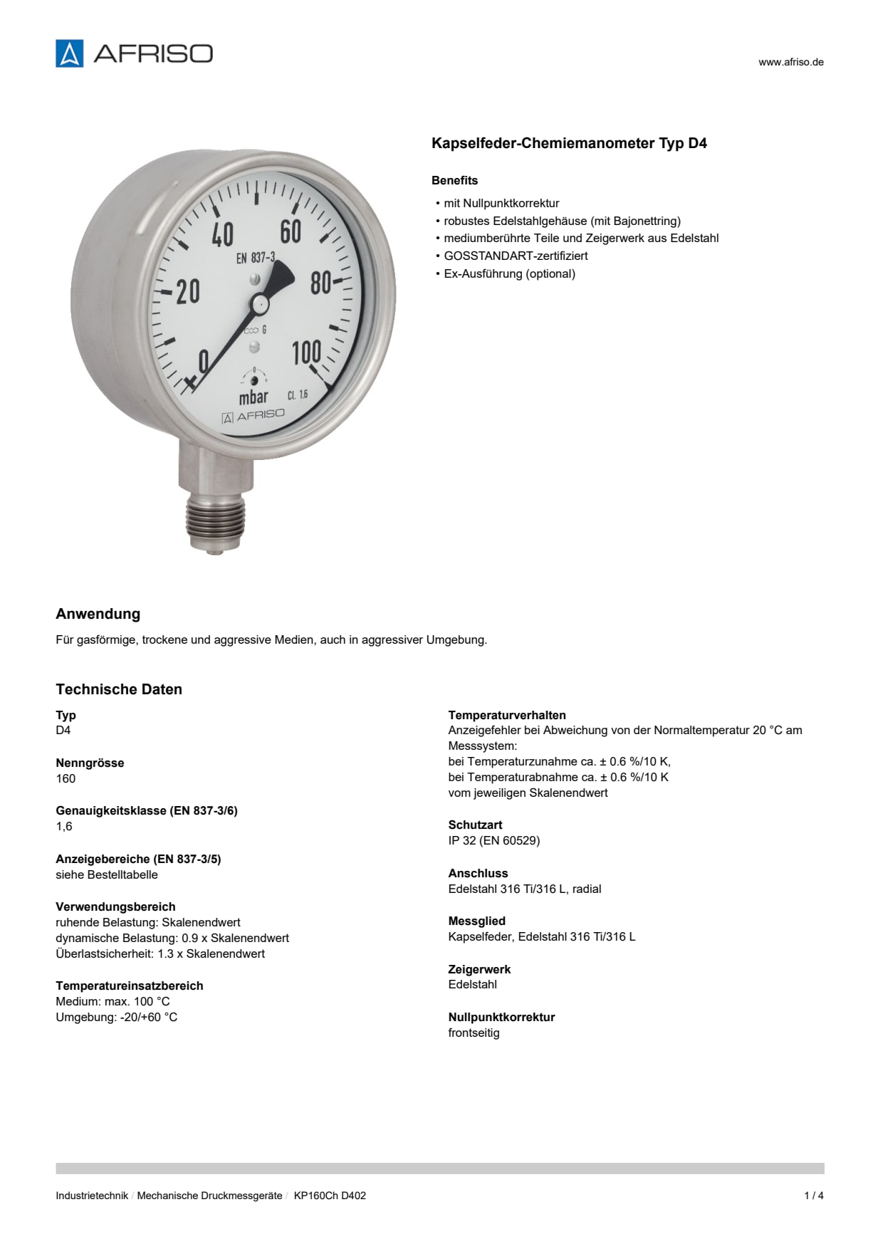 AFRISO_DATENBLATT_KAPSELFEDER-CHEMIEMANOMETER-TYP-D4_KP160CH-D402_P15669_DEU_CHE.PDF