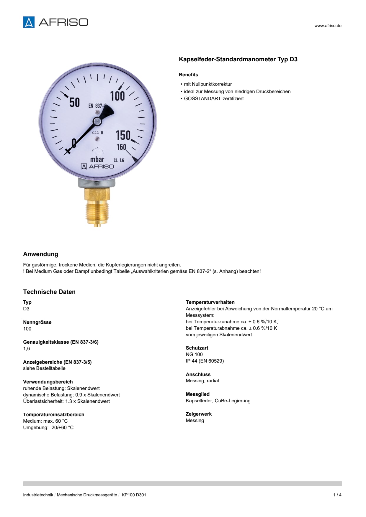 AFRISO_DATENBLATT_KAPSELFEDER-STANDARDMANOMETER-TYP-D3_KP100-D301_P15124_DEU_CHE.PDF