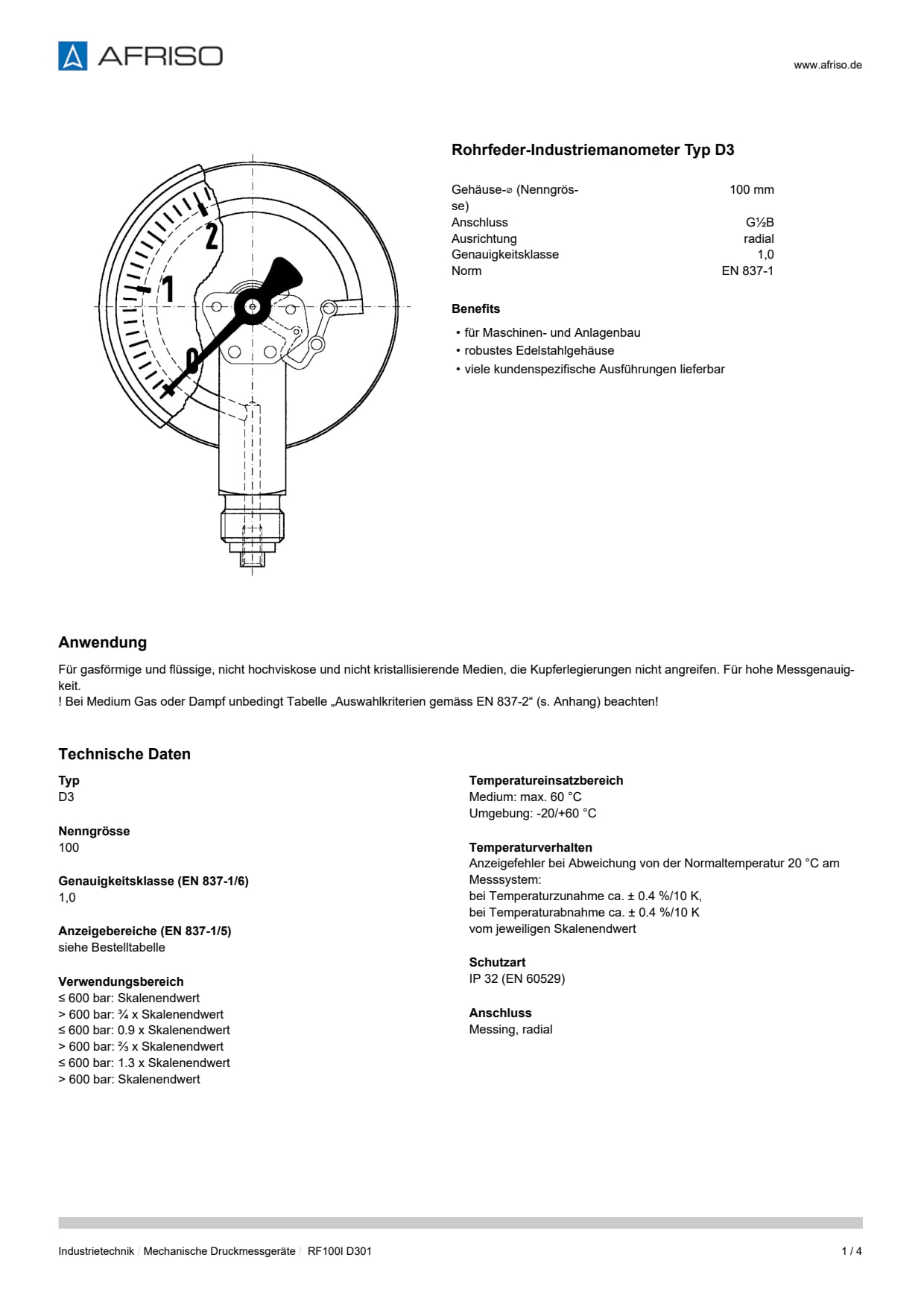 AFRISO_DATENBLATT_ROHRFEDER-INDUSTRIEMANOMETER-TYP-D3_RF100I-D301_P22126_DEU_CHE.PDF