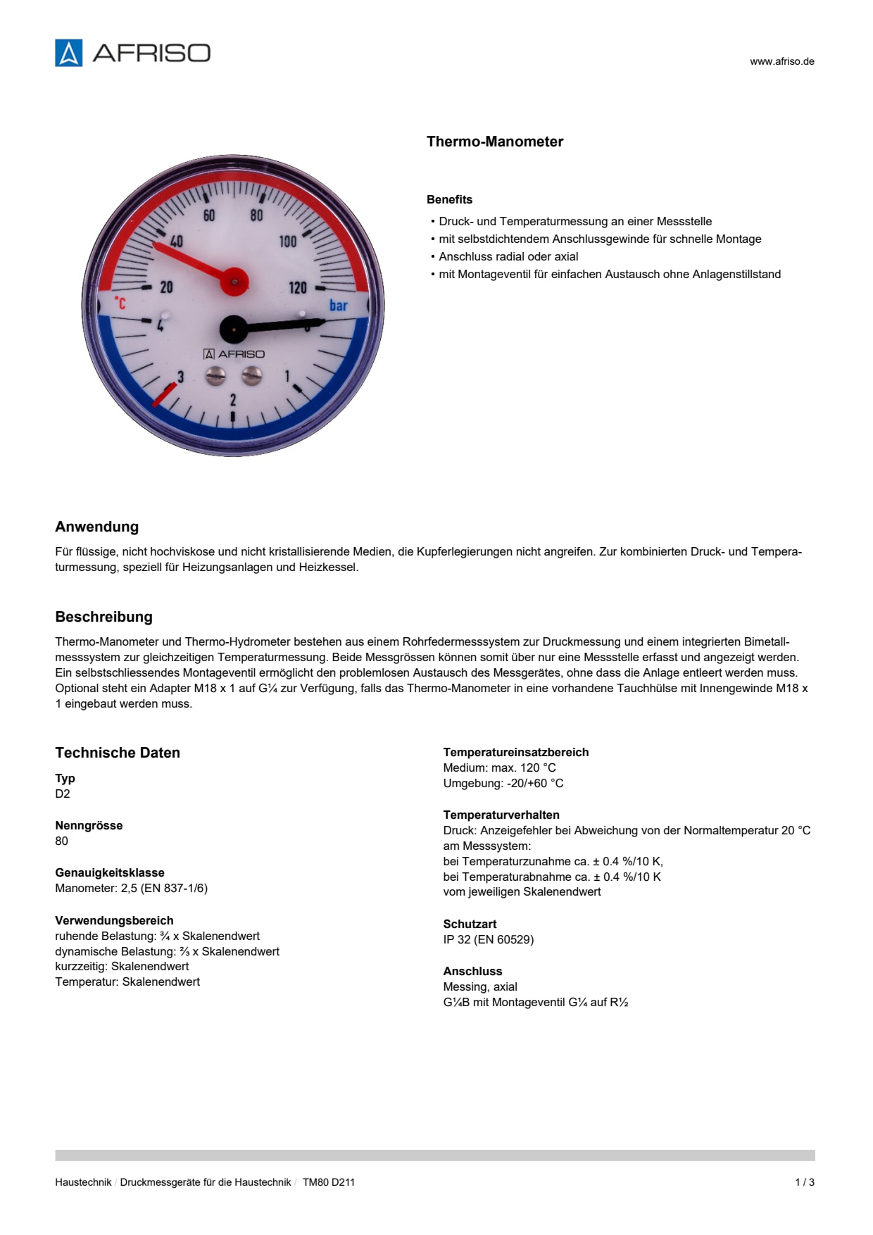 AFRISO_DATENBLATT_THERMO-MANOMETER_TM80-D211_P20778_DEU_CHE.PDF