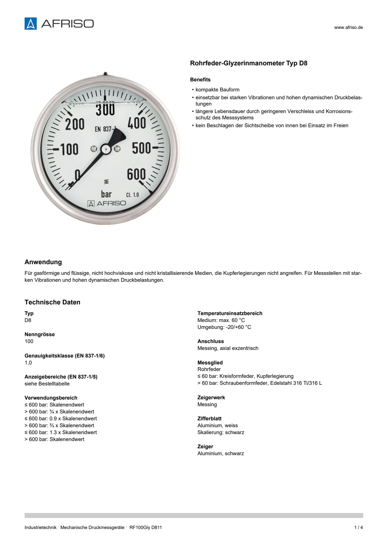 AFRISO_DATENBLATT_ROHRFEDER-GLYZERINMANOMETER-TYP-D8_RF100GLY-D811_P23327_DEU_CHE.PDF