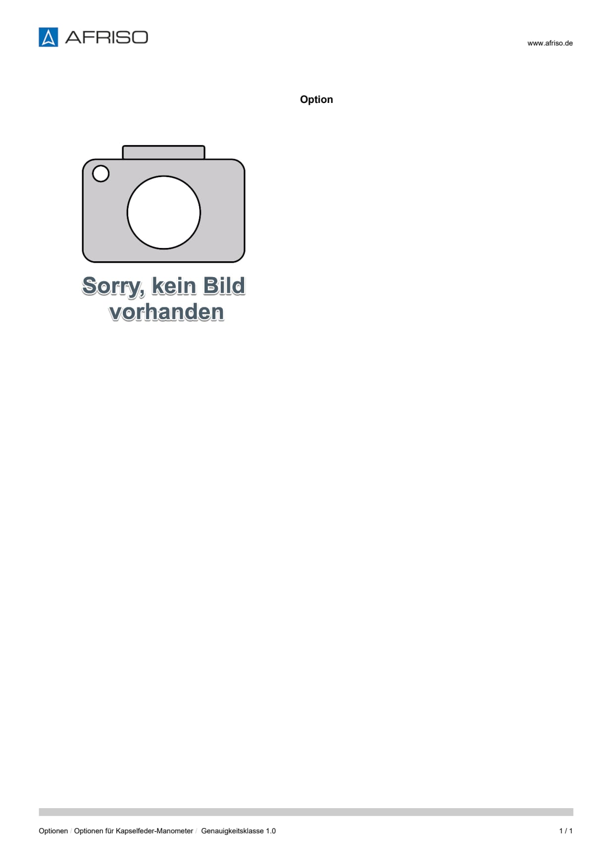 AFRISO_DATENBLATT_OPTION_GENAUIGKEITSKLASSE-1-0_P26793_DEU_CHE.PDF