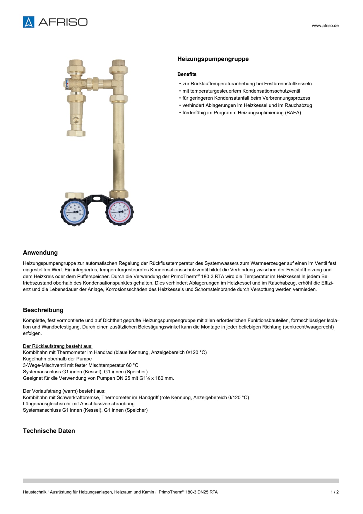 AFRISO_DATENBLATT_HEIZUNGSPUMPENGRUPPE_PRIMOTHERM-180-3-DN25-RTA_P31025_DEU_CHE.PDF