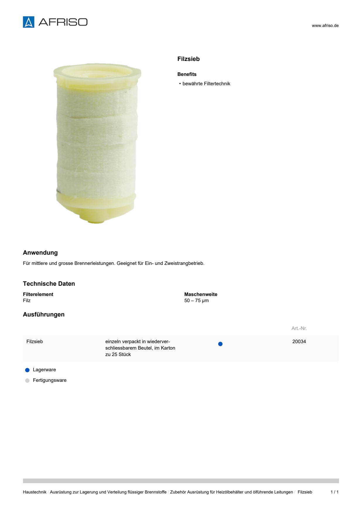 AFRISO_DATENBLATT_FILZSIEB_P31686_DEU_CHE.PDF
