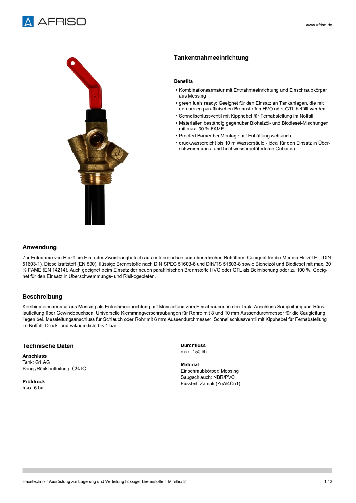 AFRISO_DATENBLATT_TANKENTNAHMEEINRICHTUNG_MINIFLEX-2_P31367_DEU_CHE.PDF