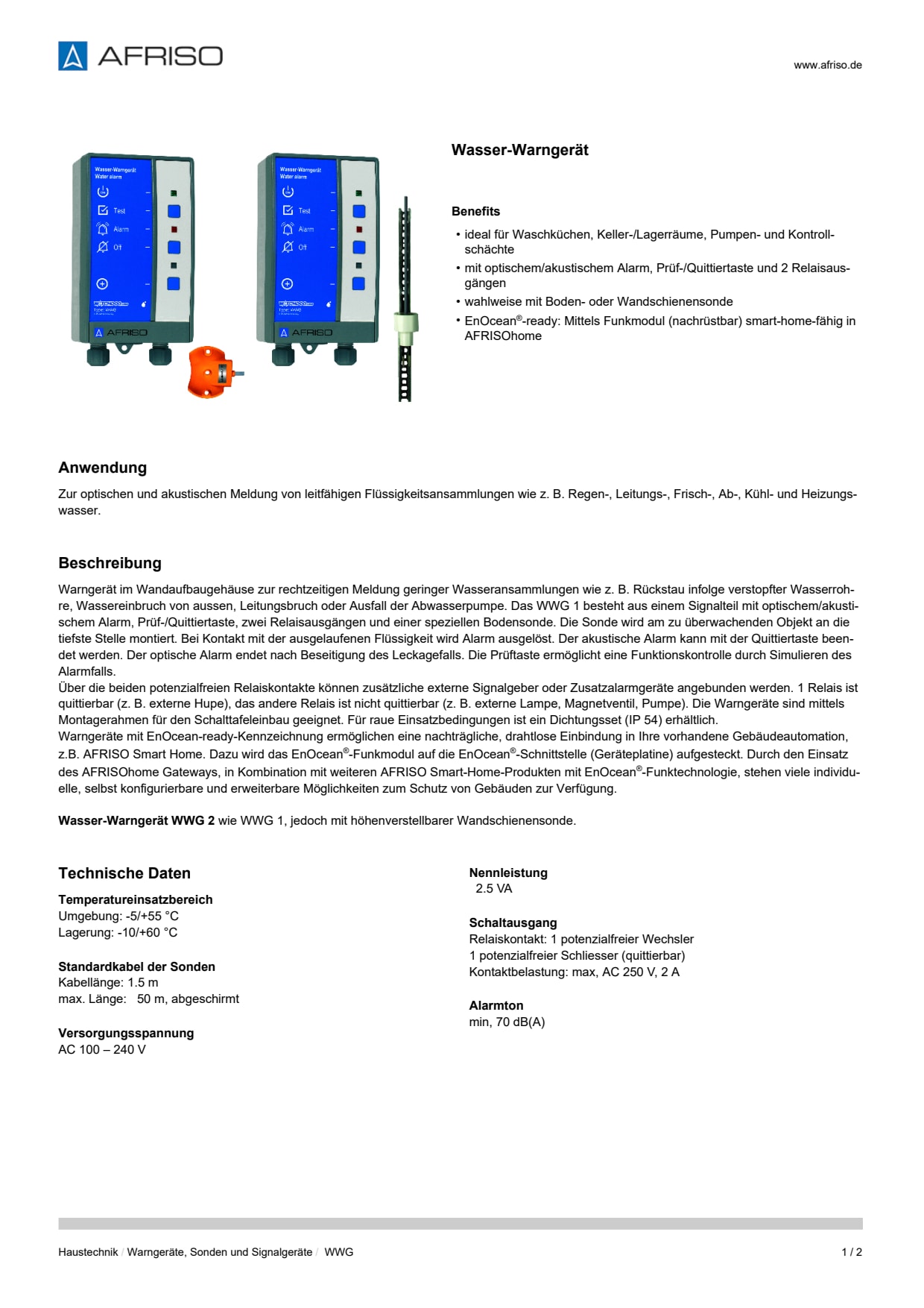 AFRISO_DATENBLATT_WASSER-WARNGERAET_WWG_P31324_DEU_CHE.PDF
