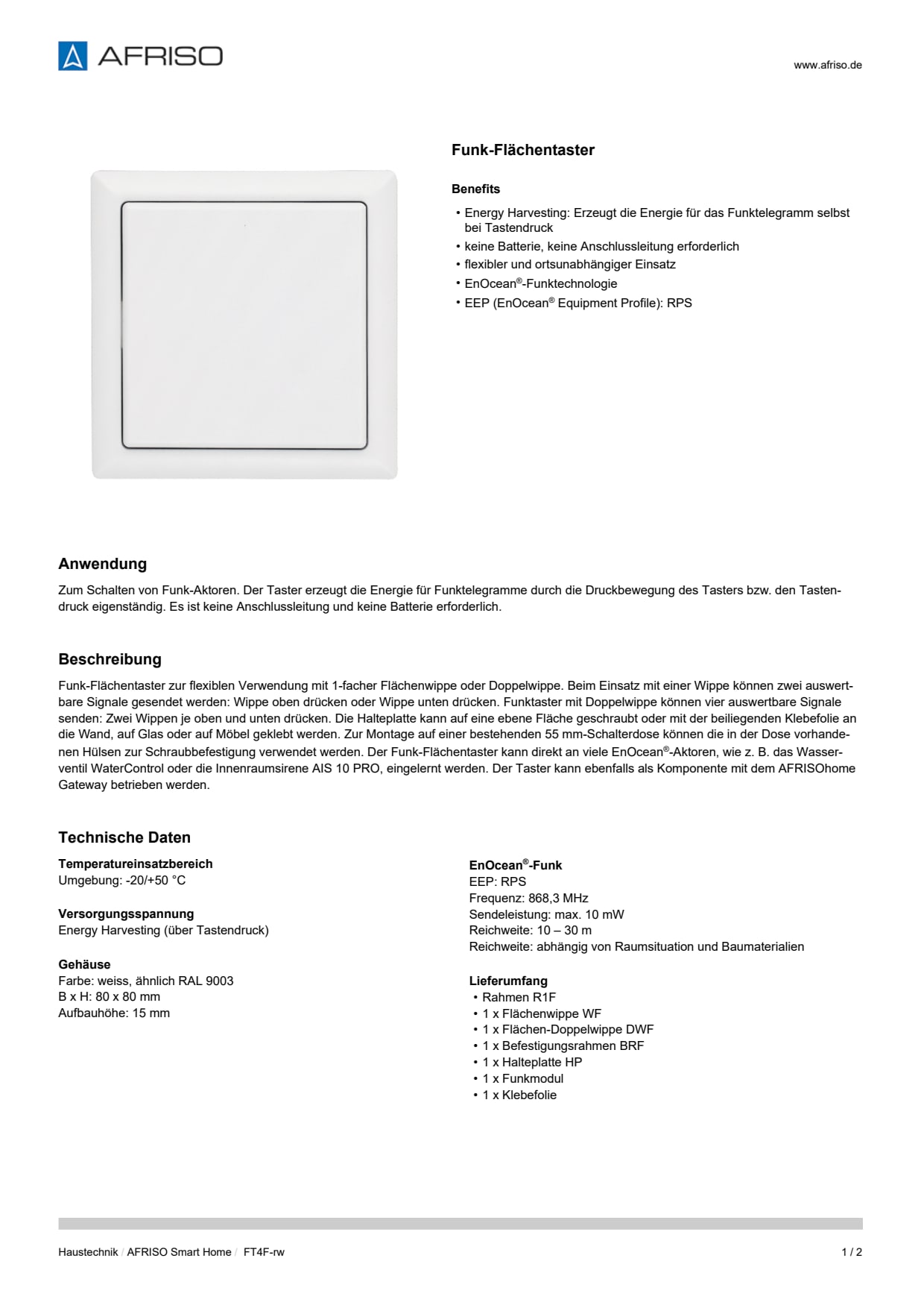 AFRISO_DATENBLATT_FUNK-FLAECHENTASTER_FT4F-RW_P32161_DEU_CHE.PDF