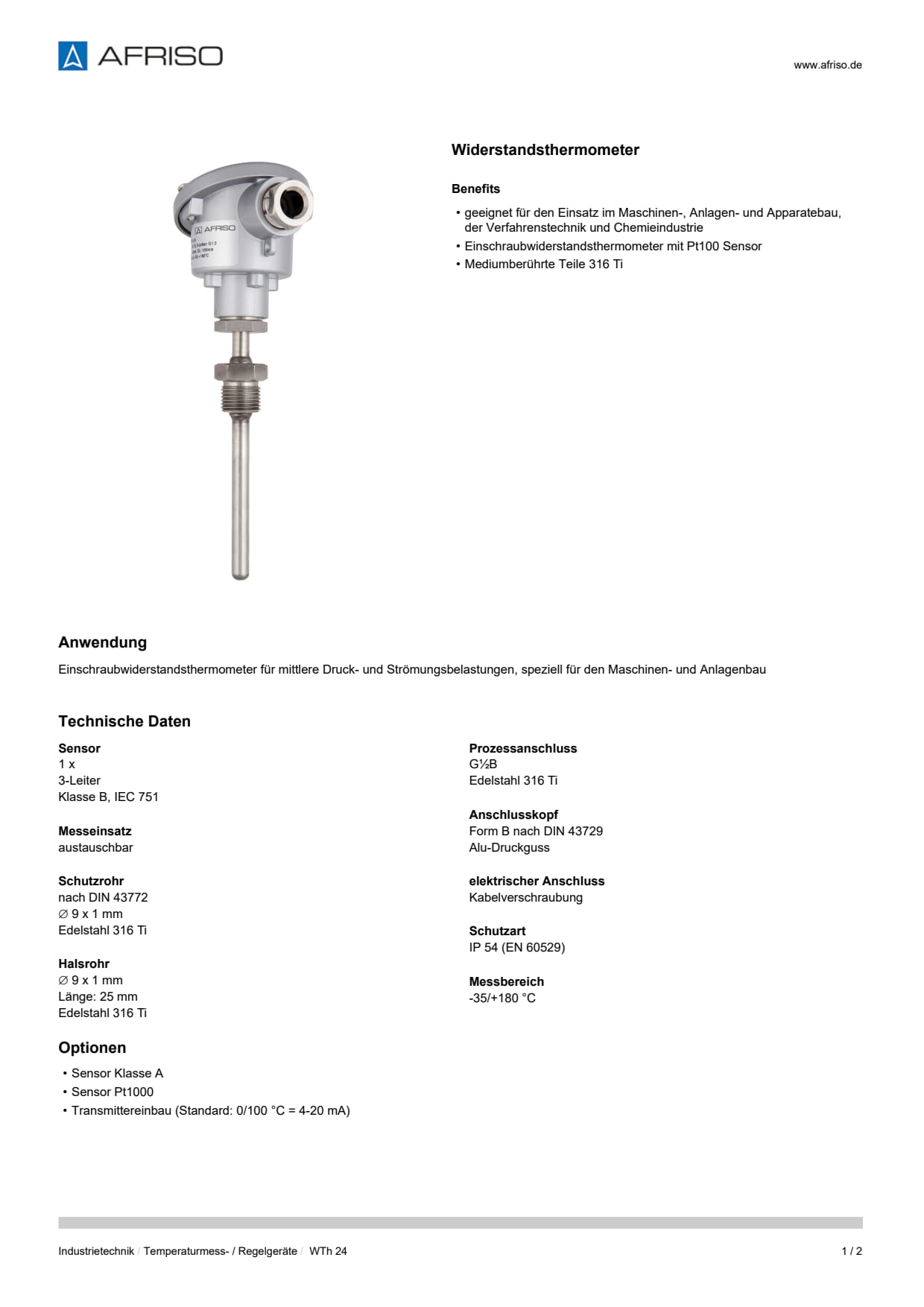 AFRISO_DATENBLATT_WIDERSTANDSTHERMOMETER_WTH-24_P32106_DEU_CHE.PDF
