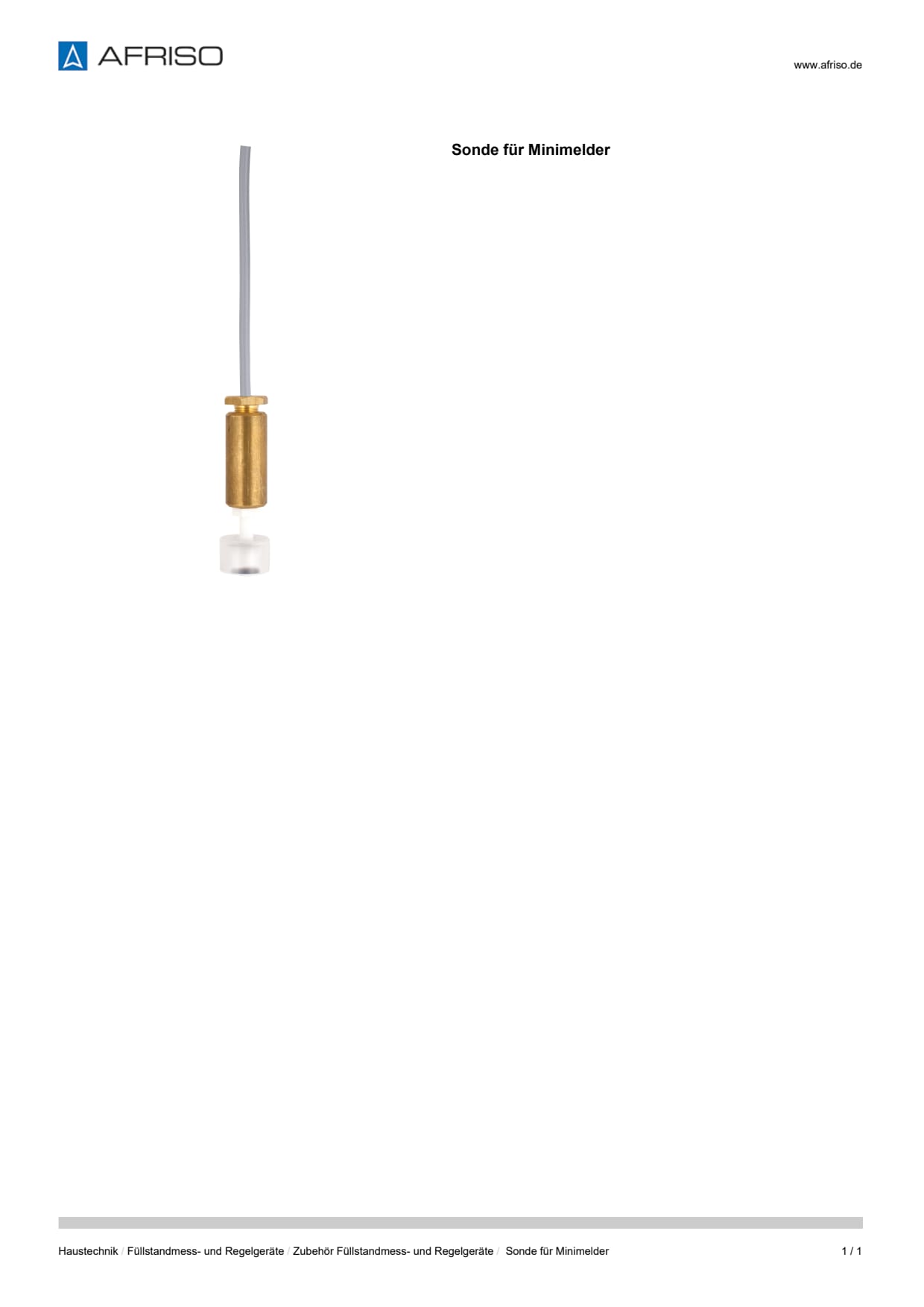 AFRISO_DATENBLATT_SONDE-FUER-MINIMELDER_P31971_DEU_CHE.PDF