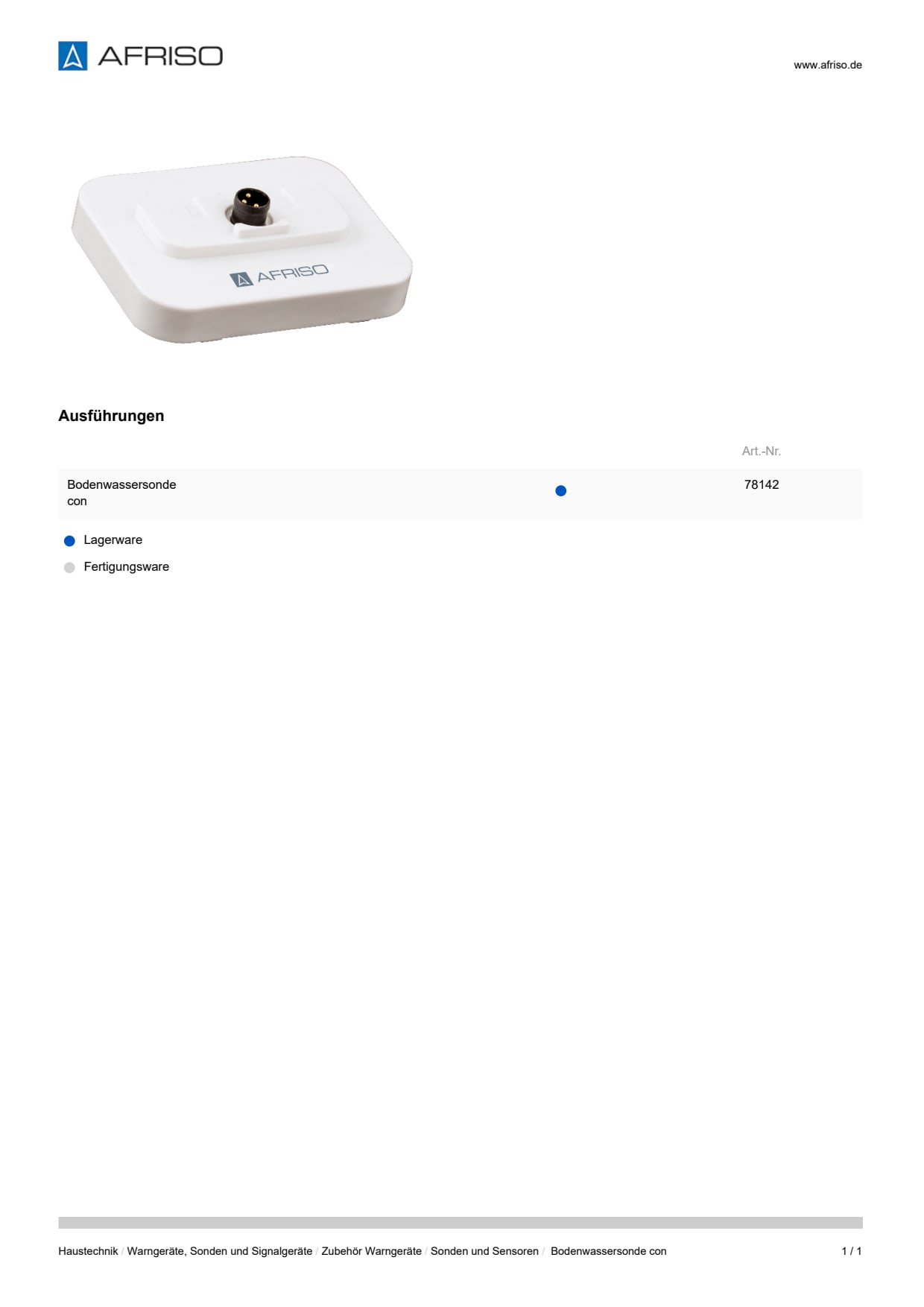 AFRISO_DATENBLATT_BODENWASSERSONDE-CON_P34224_DEU_CHE.PDF