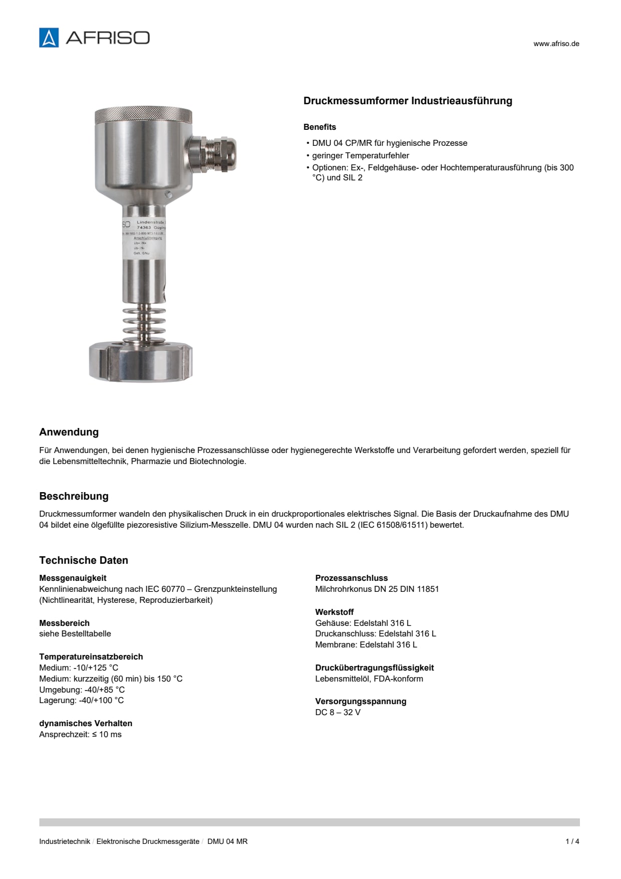 AFRISO_DATENBLATT_DRUCKMESSUMFORMER-INDUSTRIEAUSFUEHRUNG_DMU-04-MR_P34020_DEU_CHE.PDF