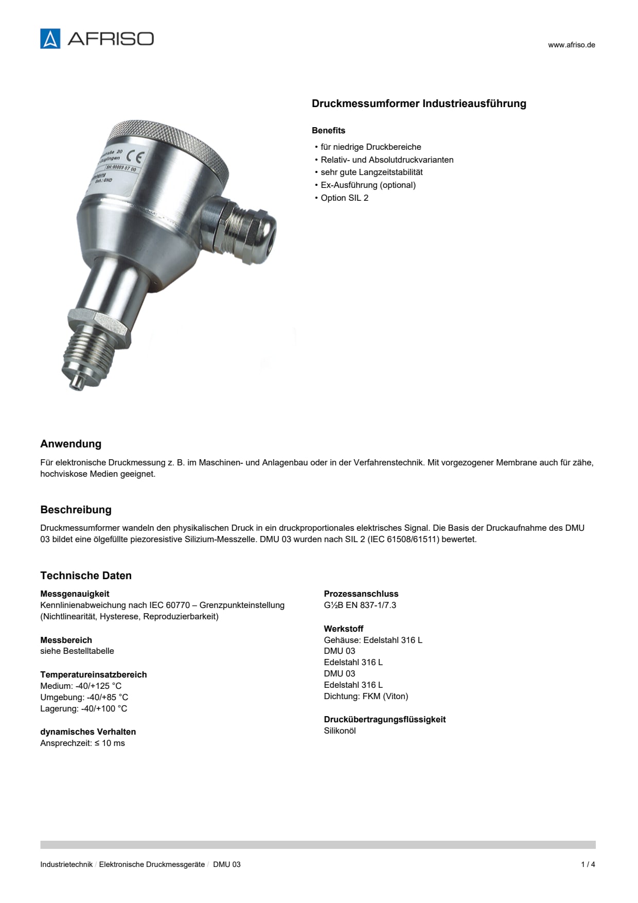 AFRISO_DATENBLATT_DRUCKMESSUMFORMER-INDUSTRIEAUSFUEHRUNG_DMU-03_P33920_DEU_CHE.PDF