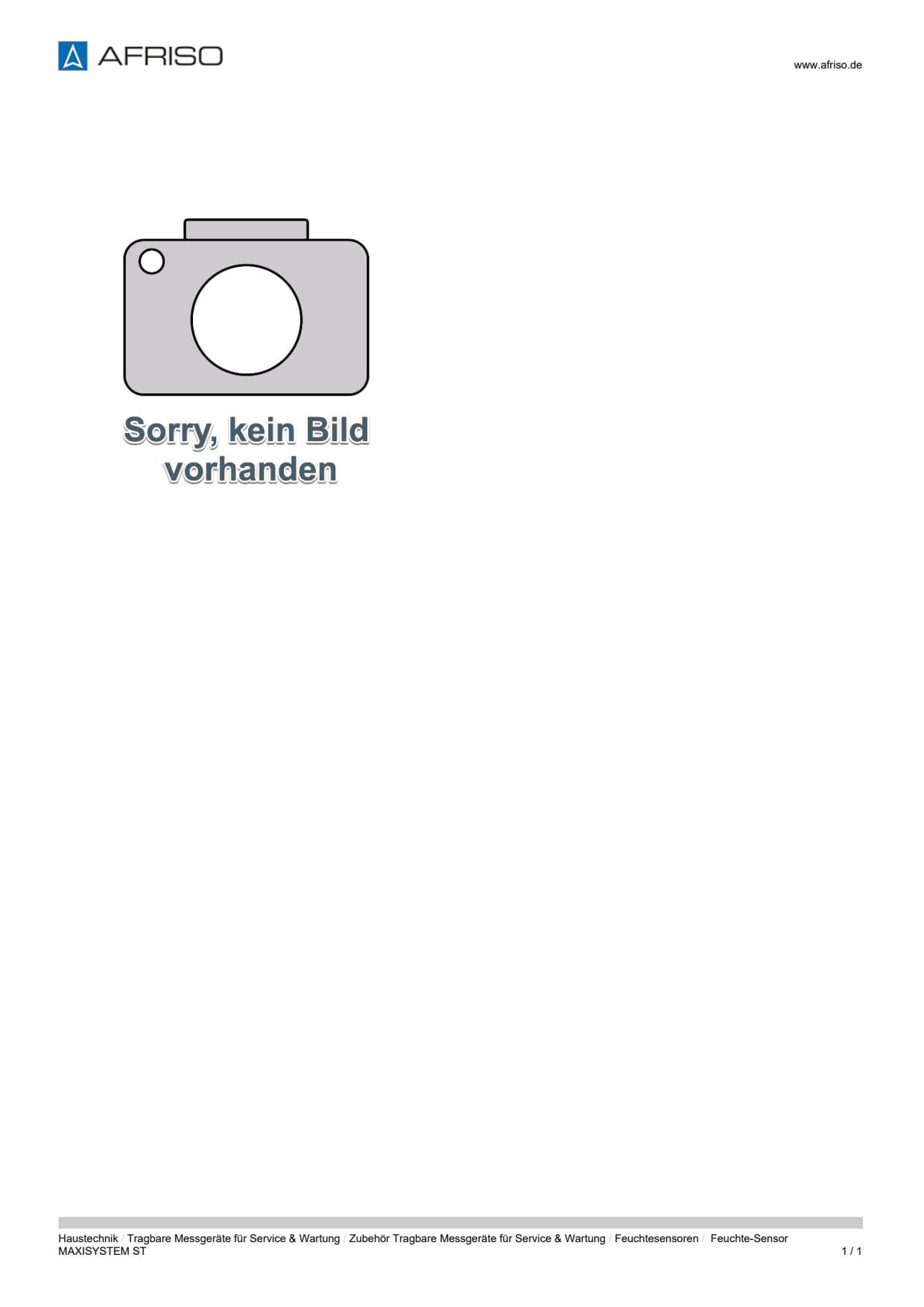 AFRISO_DATENBLATT_FEUCHTE-SENSOR-MAXISYSTEM-ST_P59961_DEU_CHE.PDF
