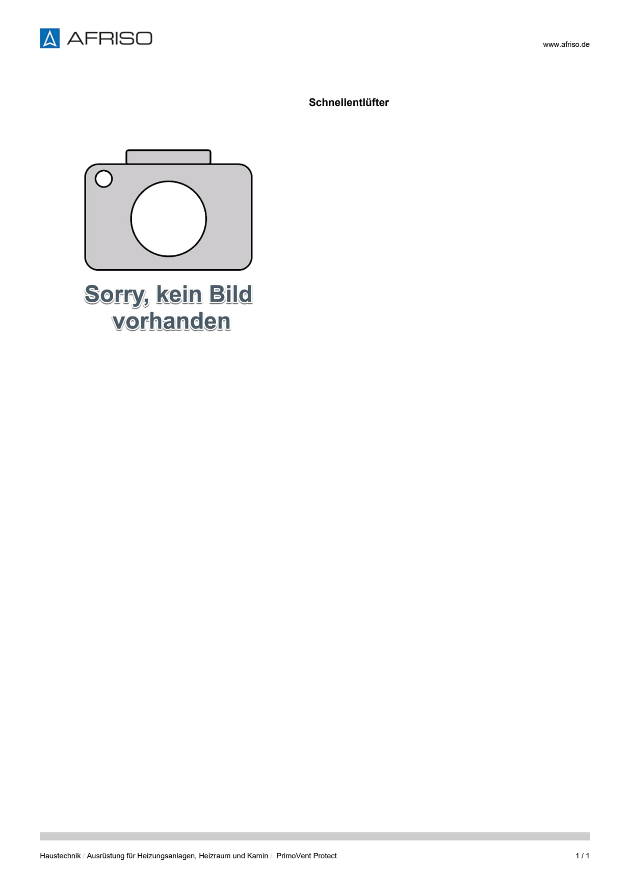 AFRISO_DATENBLATT_SCHNELLENTLUEFTER_PRIMOVENT-PROTECT_P79238_DEU_CHE.PDF