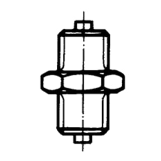Übergangsstück, Zapfen x Zapfen