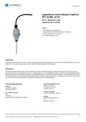 AFRISO_CAPACITANCE-LEVEL-INDICATOR-CAPFOX--EFT-20-MS--22-ST-CAPACITANCE-LEVEL-INDICATOR_5655022ST-L-5B01_ENG_GBR.PDF
