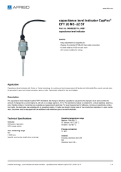 AFRISO_CAPACITANCE-LEVEL-INDICATOR-CAPFOX--EFT-20-MS--22-ST-CAPACITANCE-LEVEL-INDICATOR_5655022ST-L-3B01_ENG_GBR.PDF