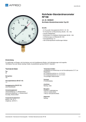 AFRISO_ROHRFEDER-STANDARDMANOMETER-RF160-ROHRFEDER-STANDARDMANOMETER-TYP-D2_85266201_DEU_CHE.PDF
