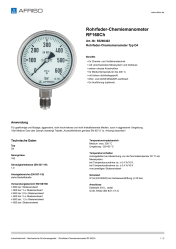 AFRISO_ROHRFEDER-CHEMIEMANOMETER-RF160CH-ROHRFEDER-CHEMIEMANOMETER-TYP-D4_85260402_DEU_CHE.PDF