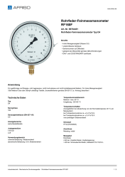 AFRISO_ROHRFEDER-FEINMESSMANOMETER-RF160F-ROHRFEDER-FEINMESSMANOMETER-TYP-D4_85704401_DEU_CHE.PDF