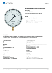 AFRISO_ROHRFEDER-FEINMESSMANOMETER-RF160F-ROHRFEDER-FEINMESSMANOMETER-TYP-D4_85702401_DEU_CHE.PDF