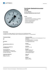 AFRISO_ROHRFEDER-EDELSTAHLMANOMETER-RF40E-ROHRFEDER-EDELSTAHLMANOMETER-TYP-D3_85015312_DEU_CHE.PDF