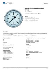 AFRISO_ROHRFEDER-INDUSTRIEMANOMETER-RF160I-ROHRFEDER-INDUSTRIEMANOMETER-TYP-D4_85353451_DEU_CHE.PDF