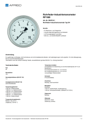 AFRISO_ROHRFEDER-INDUSTRIEMANOMETER-RF160I-ROHRFEDER-INDUSTRIEMANOMETER-TYP-D4_85357411_DEU_CHE.PDF