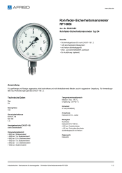 AFRISO_ROHRFEDER-SICHERHEITSMANOMETER-RF100SI-ROHRFEDER-SICHERHEITSMANOMETER-TYP-D4_85461402_DEU_CHE.PDF