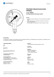 AFRISO_ROHRFEDER-GLYZERINMANOMETER-RF50GLY-ROHRFEDER-GLYZERINMANOMETER-TYP-D6_85066641_DEU_CHE.PDF
