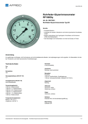AFRISO_ROHRFEDER-GLYZERINMANOMETER-RF160GLY-ROHRFEDER-GLYZERINMANOMETER-TYP-D8_85273831_DEU_CHE.PDF