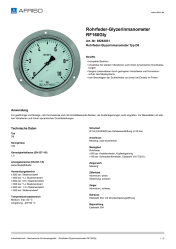 AFRISO_ROHRFEDER-GLYZERINMANOMETER-RF160GLY-ROHRFEDER-GLYZERINMANOMETER-TYP-D8_85263831_DEU_CHE.PDF