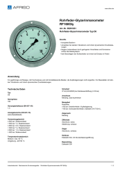AFRISO_ROHRFEDER-GLYZERINMANOMETER-RF160GLY-ROHRFEDER-GLYZERINMANOMETER-TYP-D8_85261831_DEU_CHE.PDF