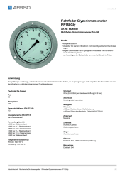 AFRISO_ROHRFEDER-GLYZERINMANOMETER-RF160GLY-ROHRFEDER-GLYZERINMANOMETER-TYP-D8_85255831_DEU_CHE.PDF